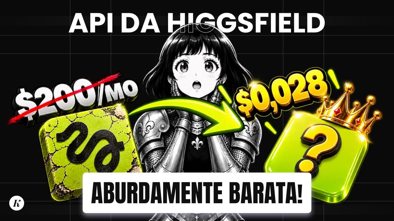 Como Usar a Higgsfield API Sem Assinatura #higgsfield #higgsfieldapi #claudecode #ia #landingpage